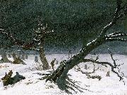 Caspar David Friedrich Winter Landscape oil painting artist